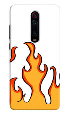 Fired Up – White Redmi K20 Pro Hard Case Back Cover by Casekaro