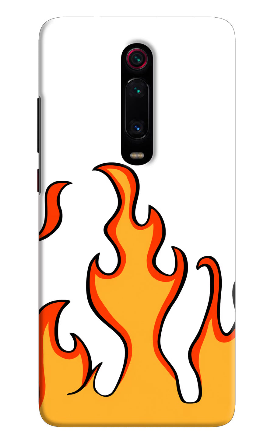 Fired Up – White Redmi K20 Pro Back Cover, Hard case