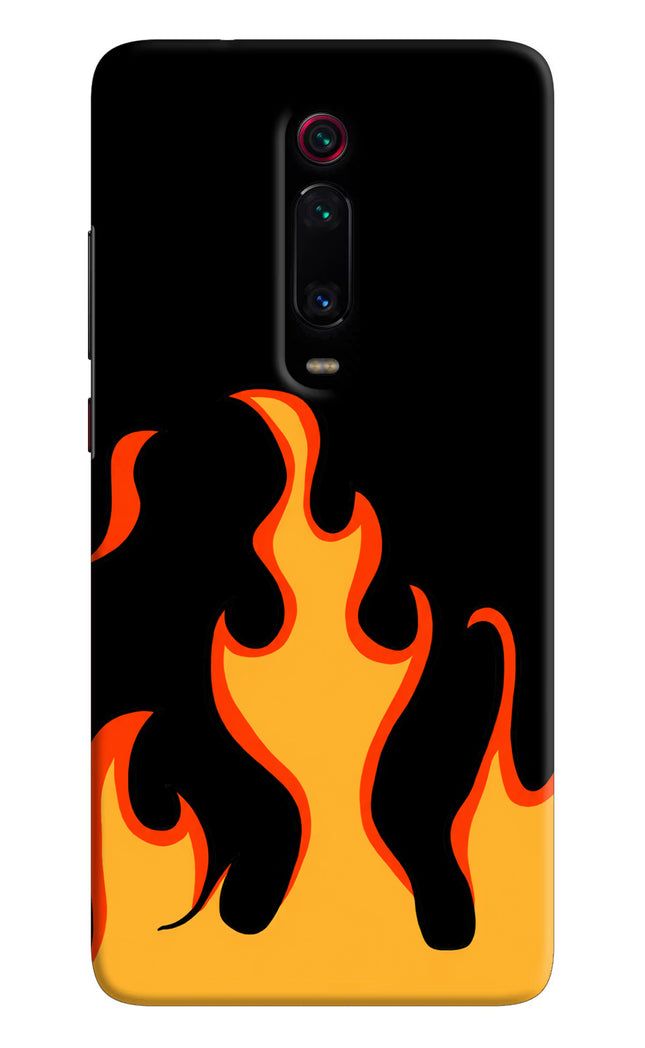 Fired Up – Black Redmi K20 Pro Hard Case Back Cover by Casekaro