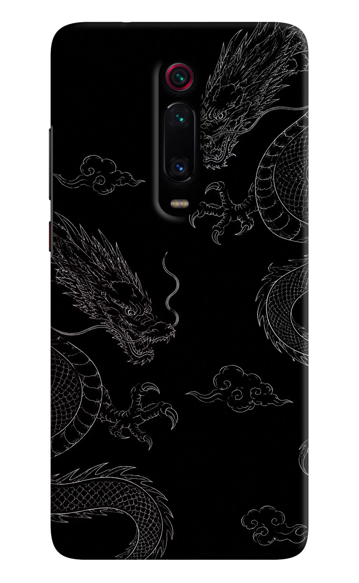 Twin Dragons Redmi K20 Pro Hard Case Back Cover by Casekaro