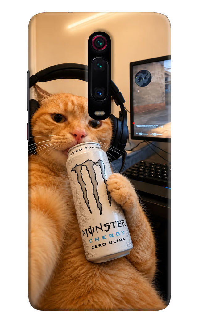 Gamer Cat Energy Redmi K20 Pro Hard Case Back Cover by Casekaro