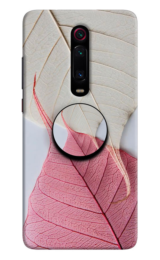 White Pink Leaf Redmi K20 Pro Pop Case by Casekaro