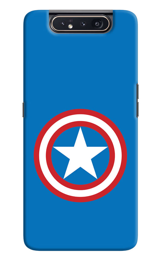 Captain America Logo Samsung A80 Hard Case Back Cover by Casekaro