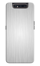 Wooden Grey Texture Samsung A80 Hard Case Back Cover by Casekaro