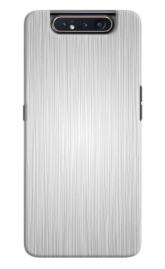 Wooden Grey Texture Samsung A80 Hard Case Back Cover by Casekaro