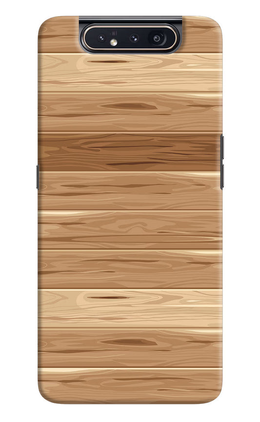 Wooden Vector Samsung A80 Hard Case Back Cover by Casekaro