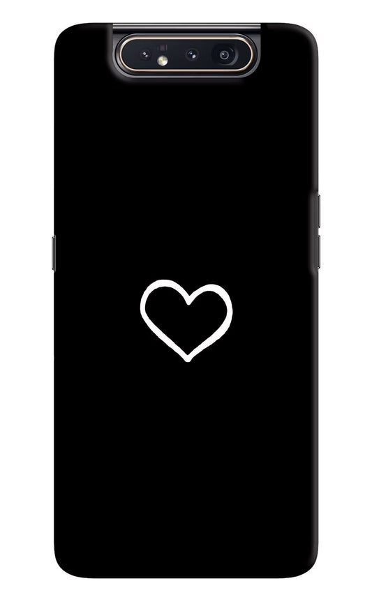 Heart Samsung A80 Hard Case Back Cover by Casekaro