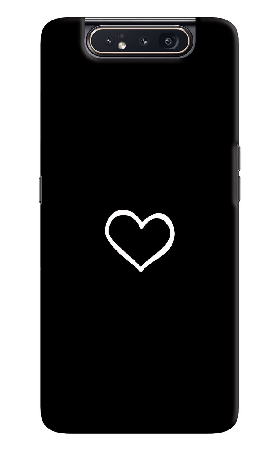 Heart Samsung A80 Back Cover, Hard case