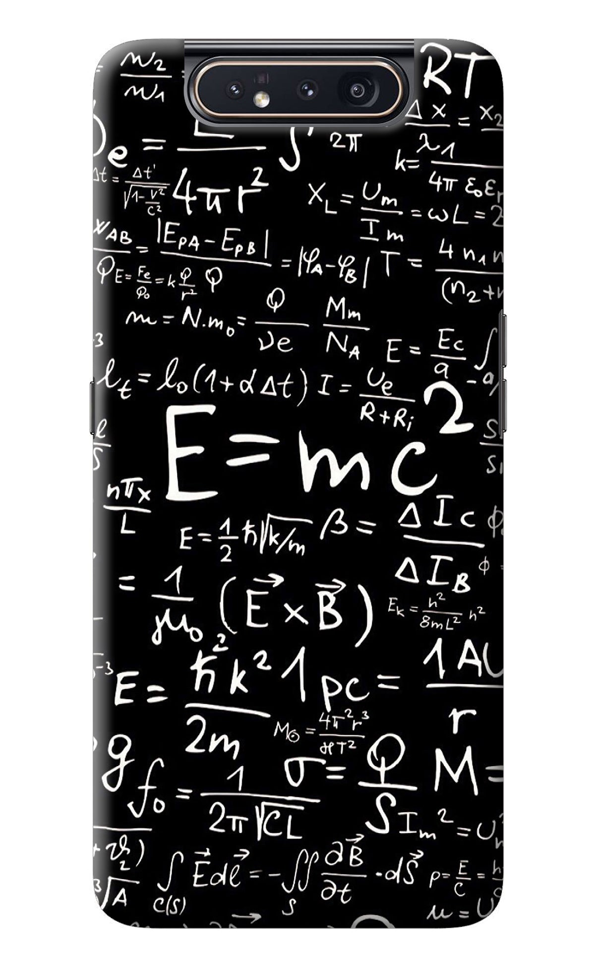 Physics Albert Einstein Formula Samsung A80 Back Cover