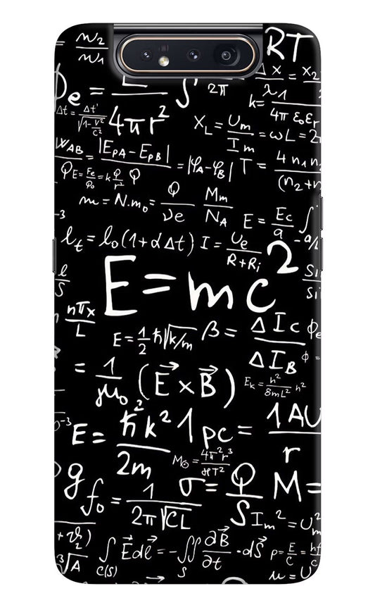 Physics Formula Samsung A80 Hard Case Back Cover by Casekaro