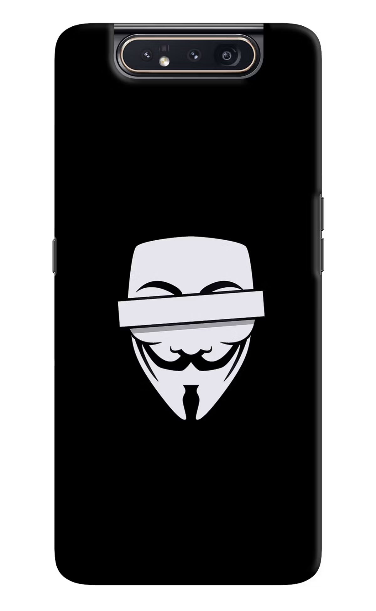 Anonymous Face Samsung A80 Hard Case Back Cover by Casekaro