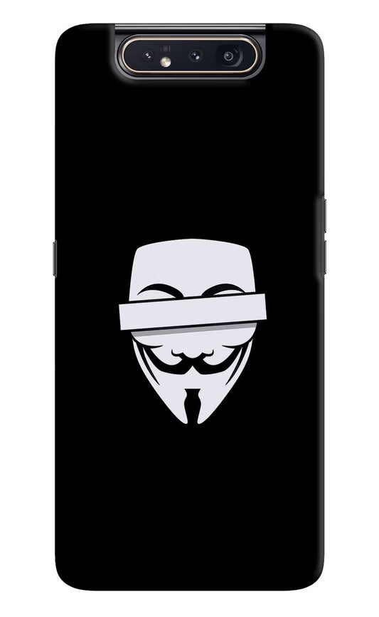 Anonymous Face Samsung A80 Hard Case Back Cover by Casekaro