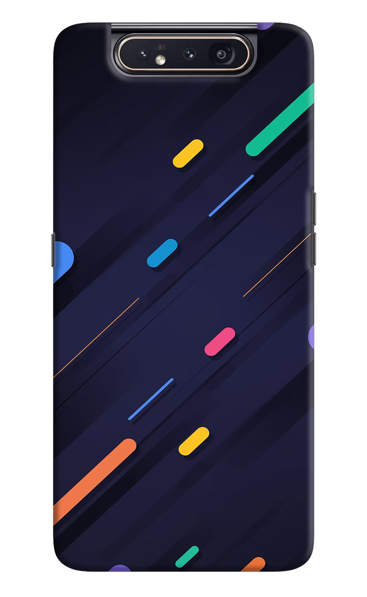 Abstract Design Samsung A80 Hard Case Back Cover by Casekaro