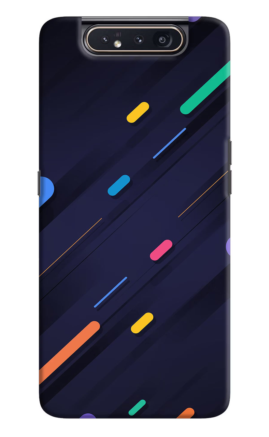 Abstract Design Samsung A80 Back Cover, Hard case
