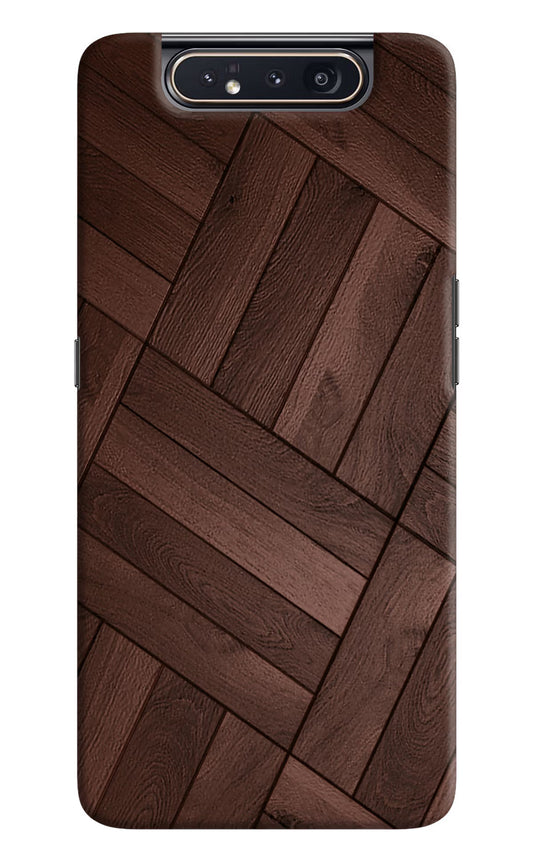 Wooden Texture Design Samsung A80 Hard Case Back Cover by Casekaro