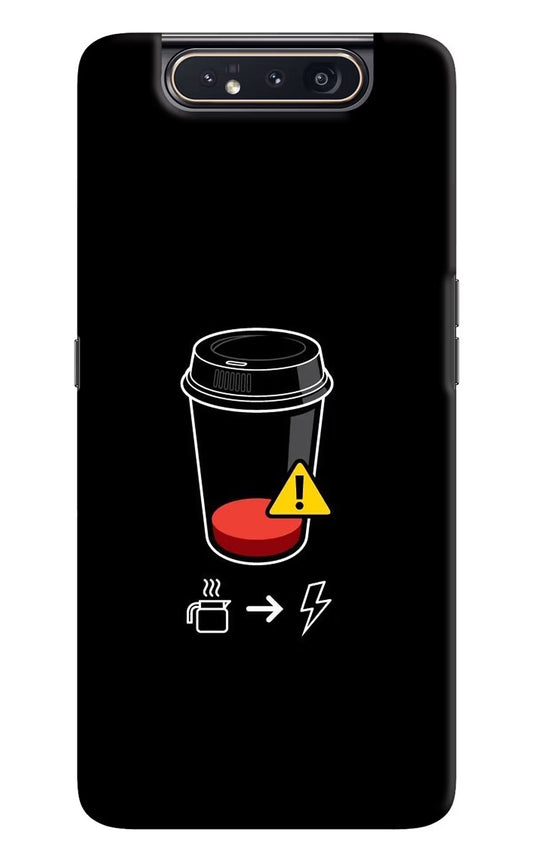 Coffee Samsung A80 Hard Case Back Cover by Casekaro
