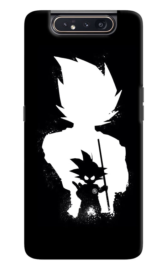 Goku Shadow Samsung A80 Hard Case Back Cover by Casekaro