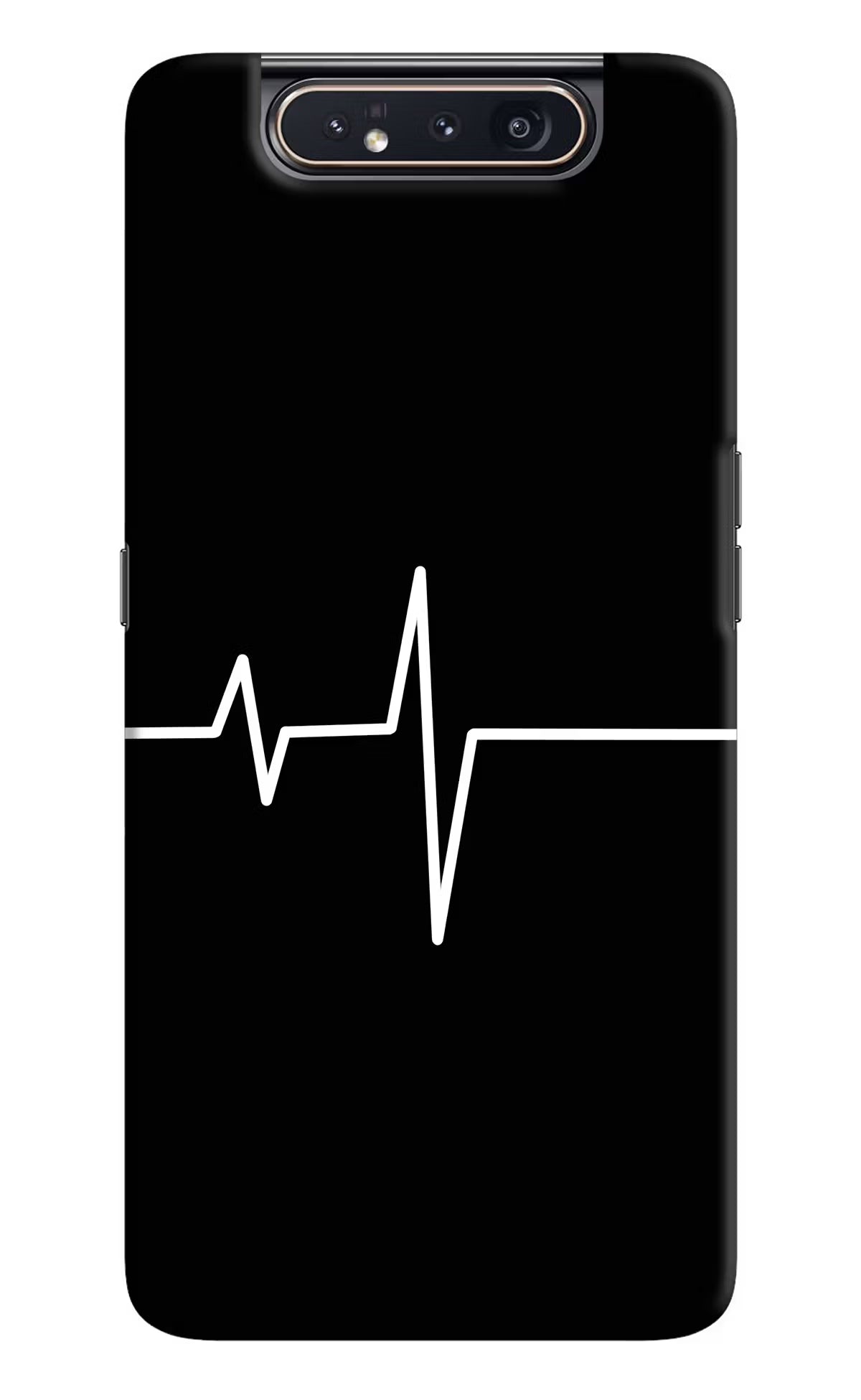 Heart Beats Samsung A80 Hard Case Back Cover by Casekaro