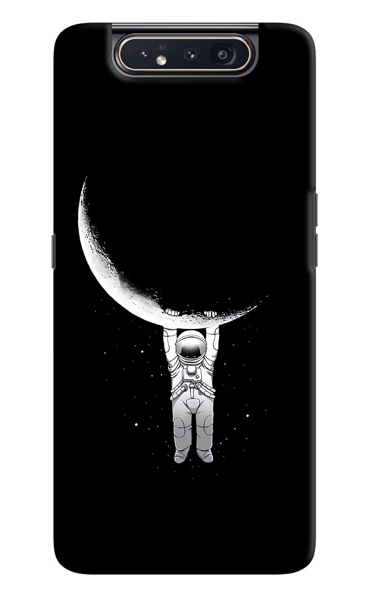 Moon Space Samsung A80 Hard Case Back Cover by Casekaro