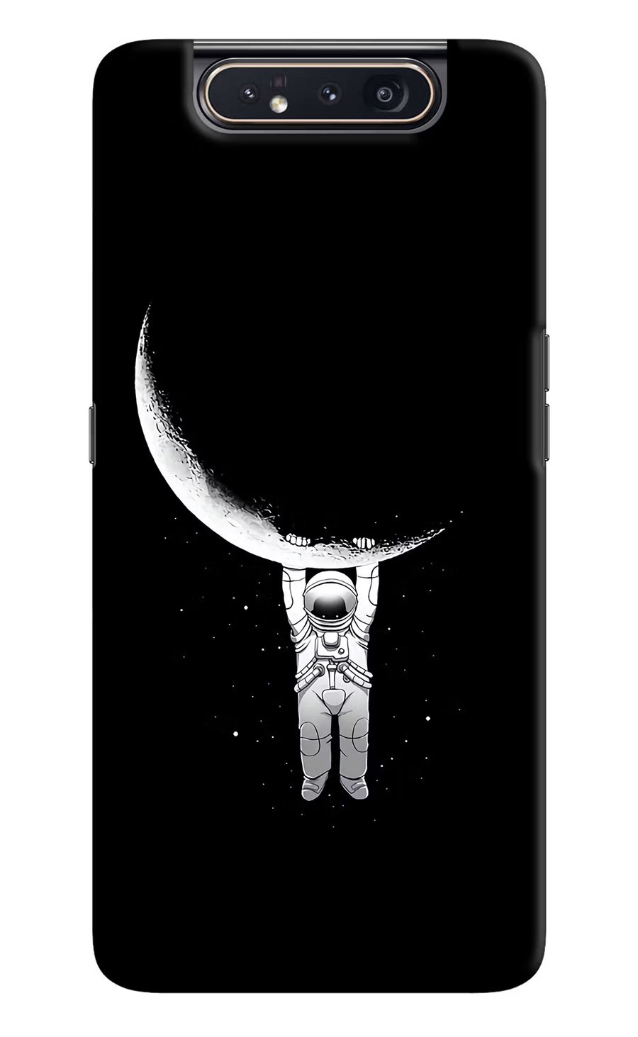 Moon Space Samsung A80 Back Cover, Hard case