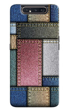 Multicolor Jeans Samsung A80 Hard Case Back Cover by Casekaro