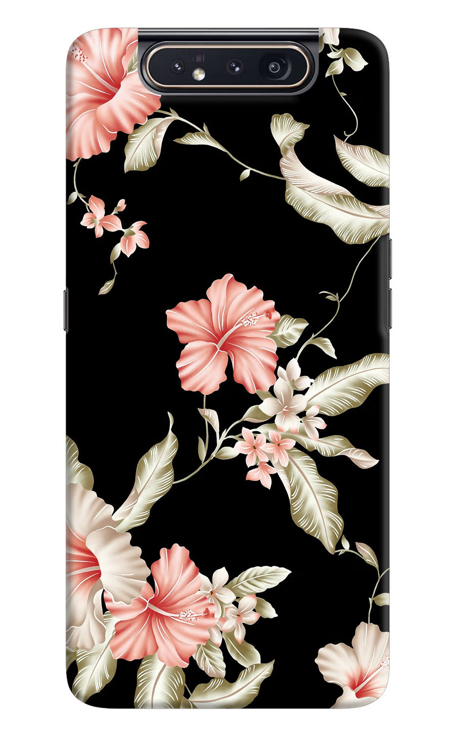 Flowers Samsung A80 Back Cover, Hard case