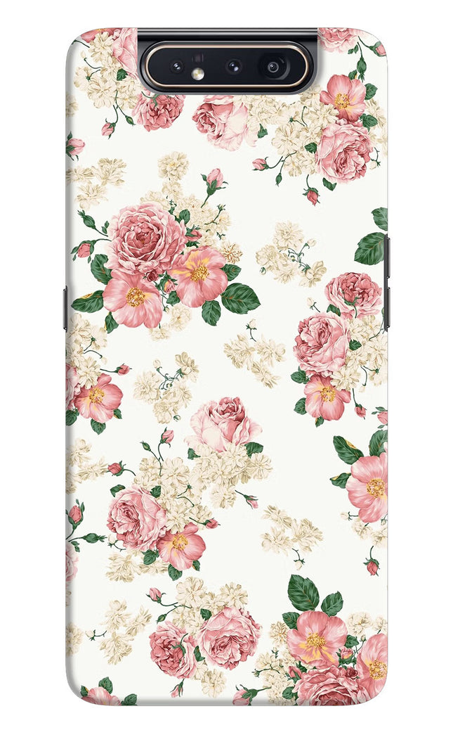 Flowers Samsung A80 Hard Case Back Cover by Casekaro