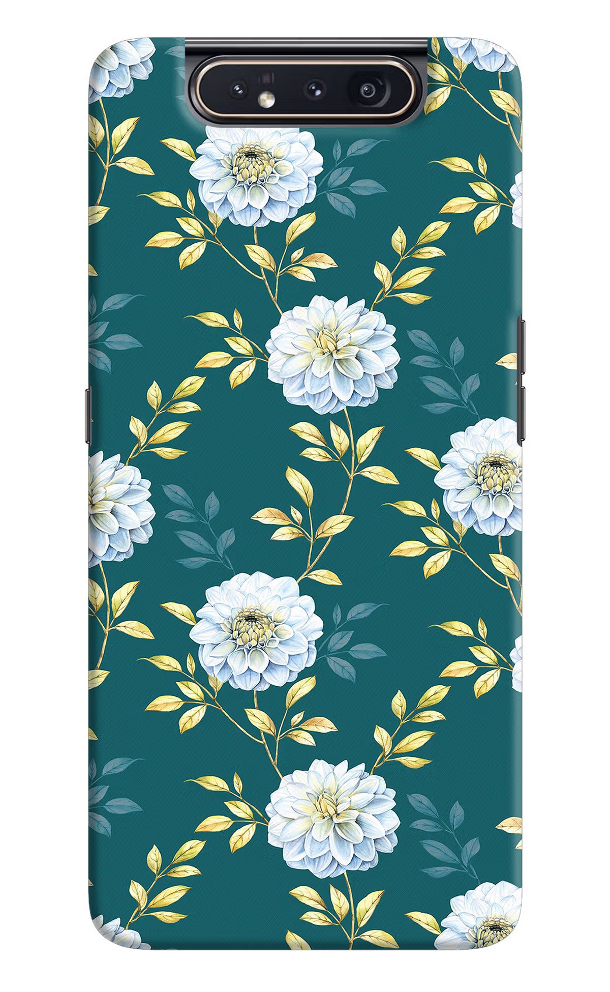 Flowers Samsung A80 Hard Case Back Cover by Casekaro