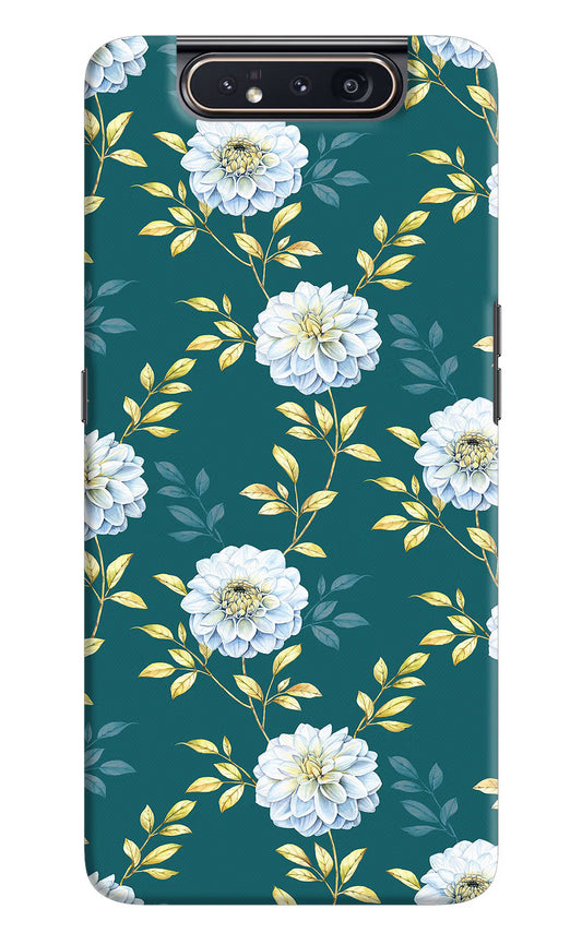 Flowers Samsung A80 Hard Case Back Cover by Casekaro