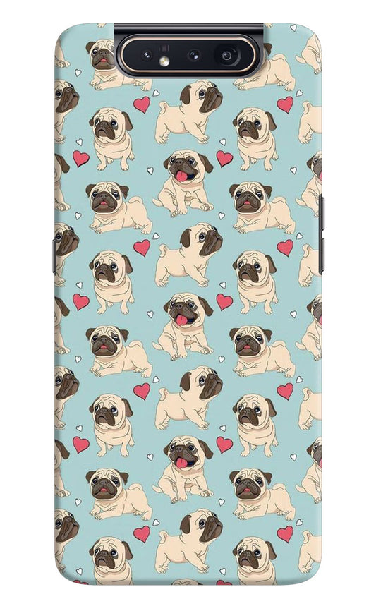 Pug Dog Samsung A80 Hard Case Back Cover by Casekaro