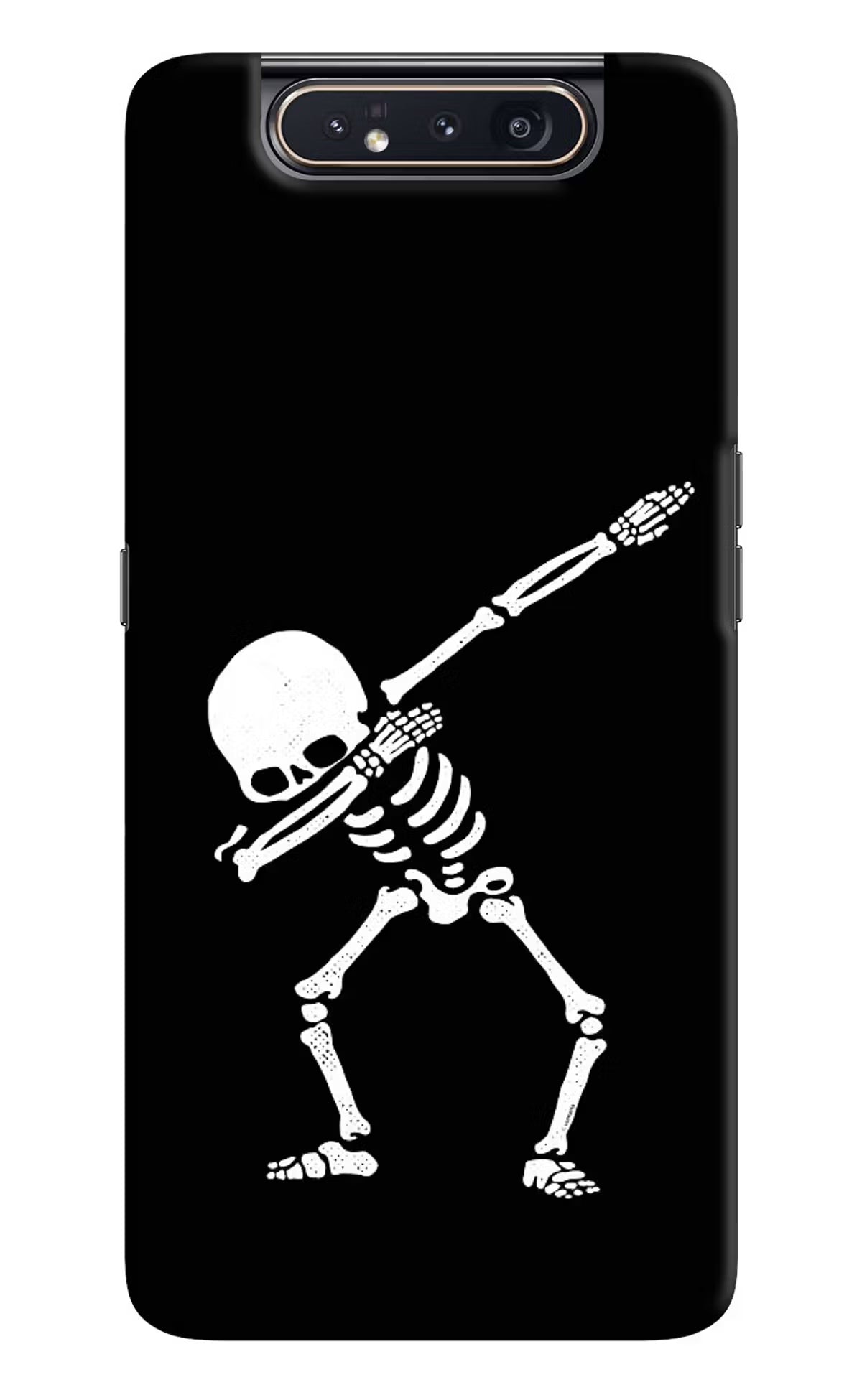 Dabbing Skeleton Art Samsung A80 Hard Case Back Cover by Casekaro