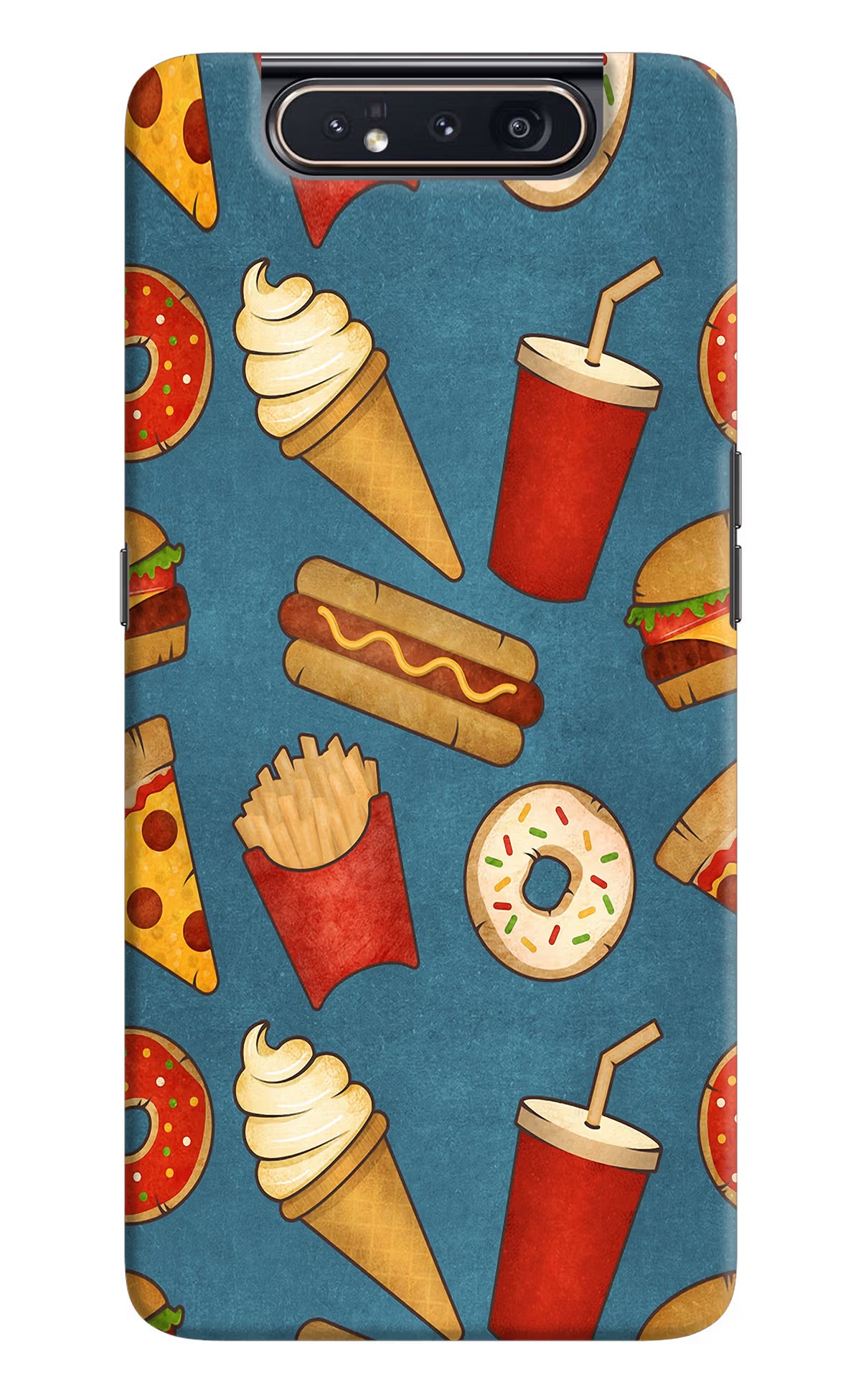Foodie Samsung A80 Hard Case Back Cover by Casekaro