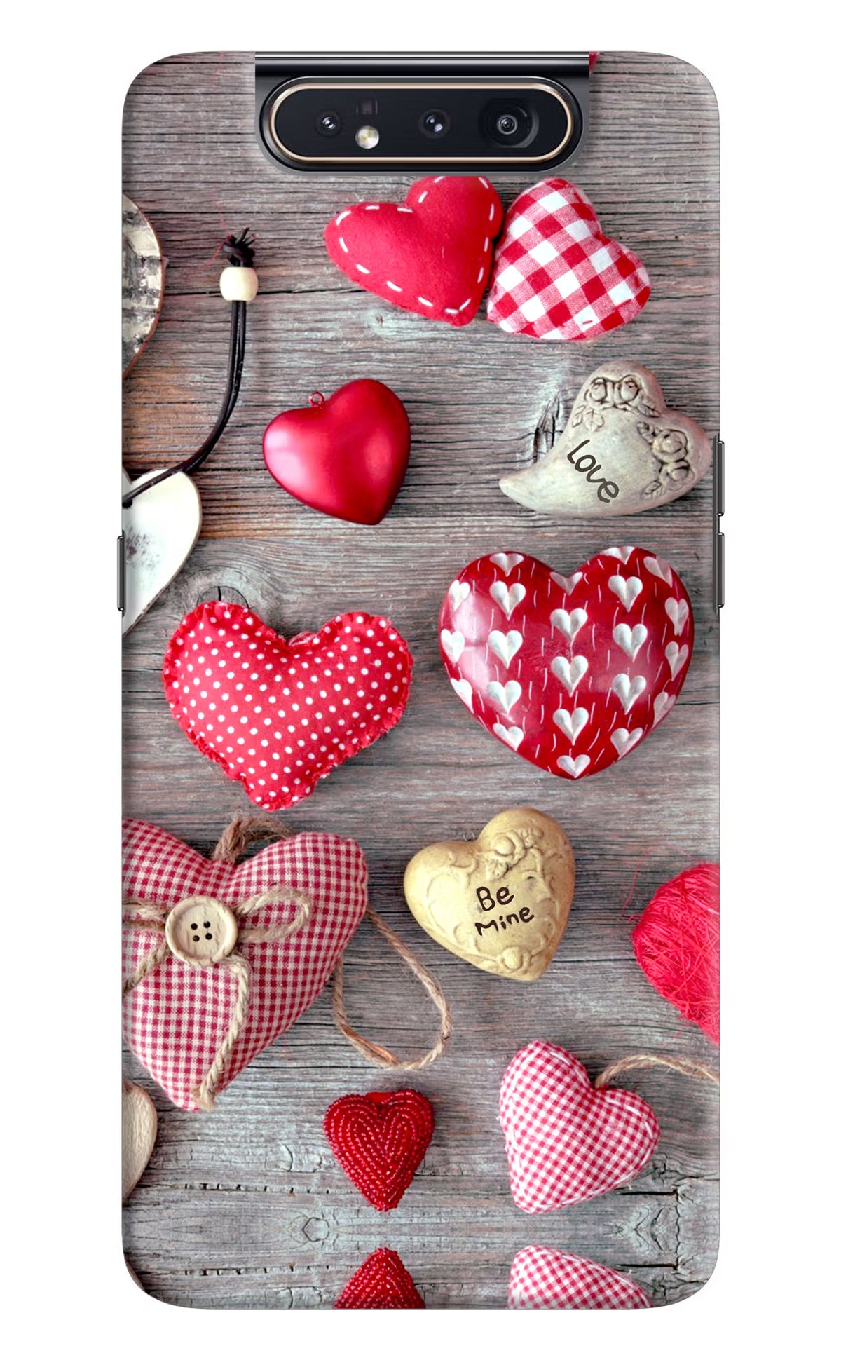 Love Wallpaper Samsung A80 Hard Case Back Cover by Casekaro