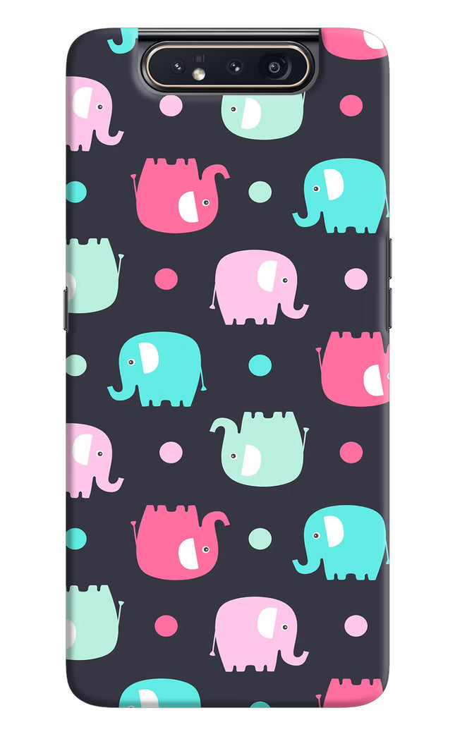 Elephants Samsung A80 Hard Case Back Cover by Casekaro