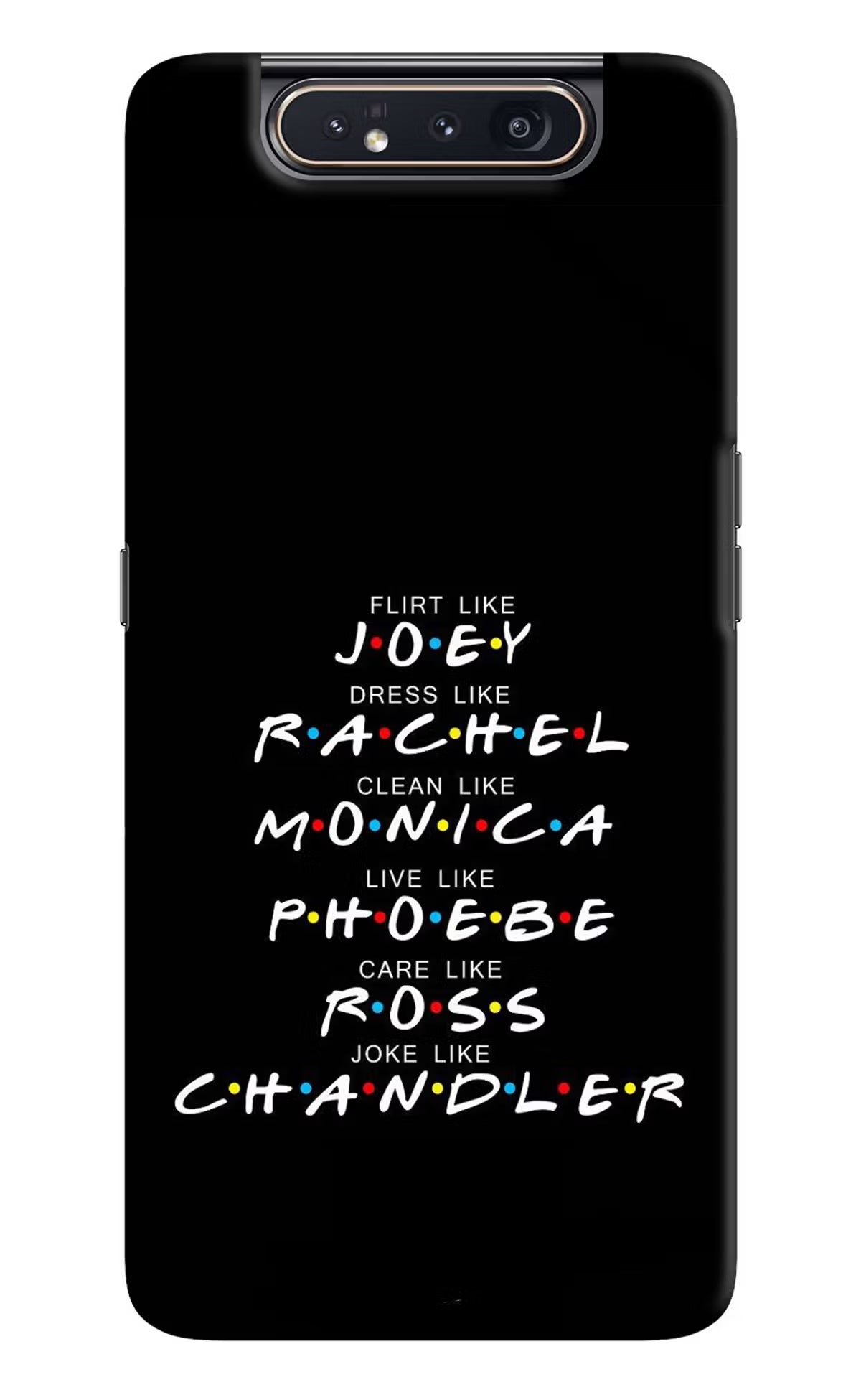 FRIENDS Character Samsung A80 Hard Case Back Cover by Casekaro