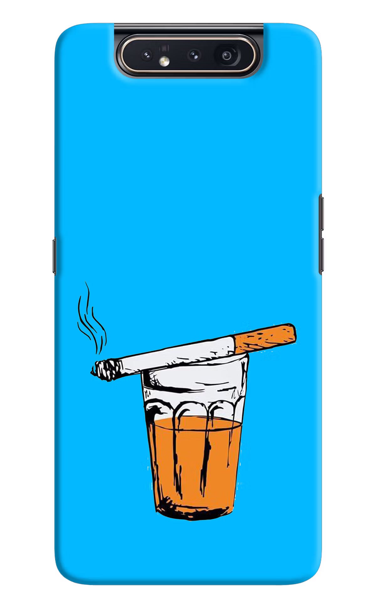 Chai Sutta Samsung A80 Hard Case Back Cover by Casekaro