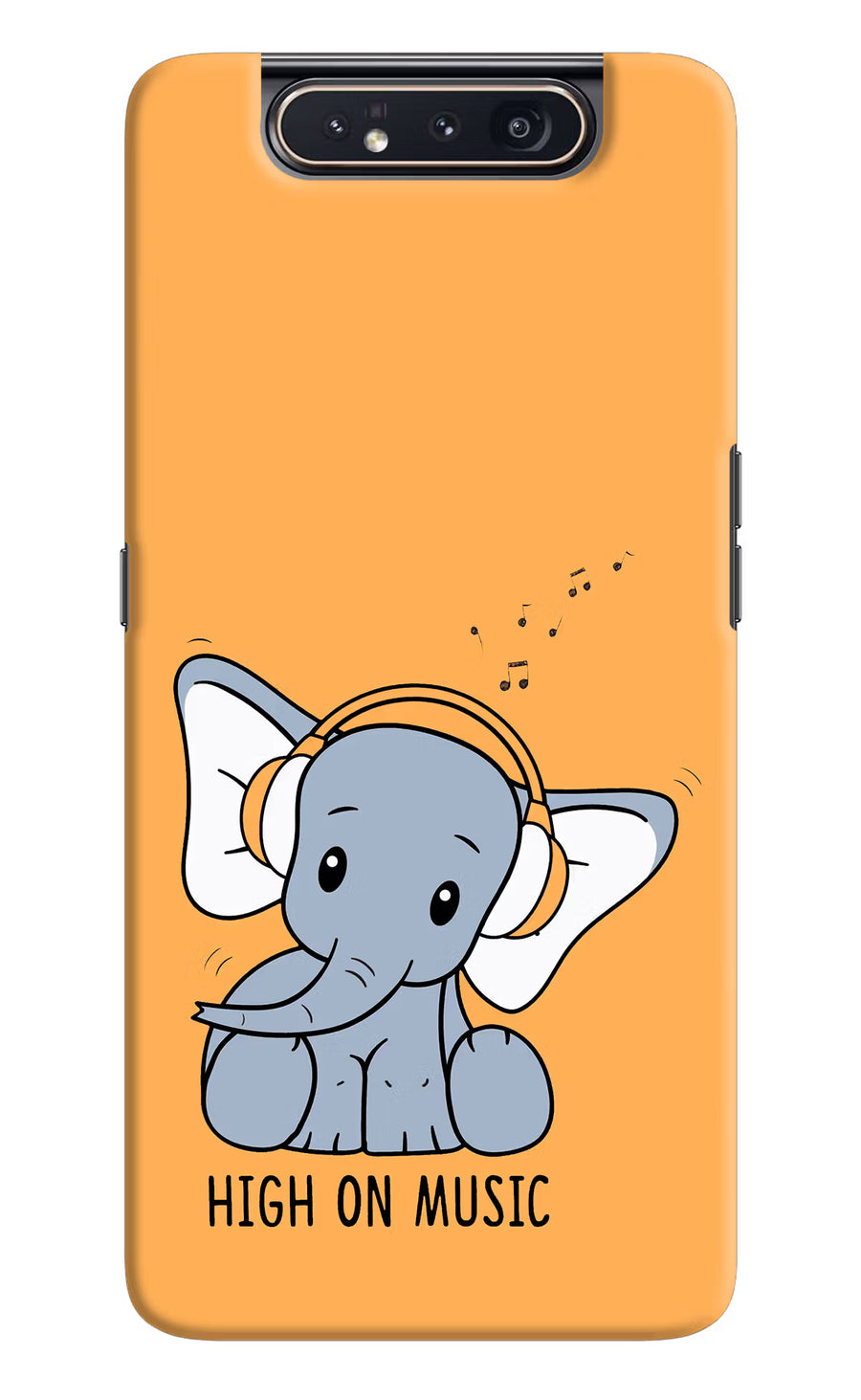 High On Music Samsung A80 Back Cover, Hard case