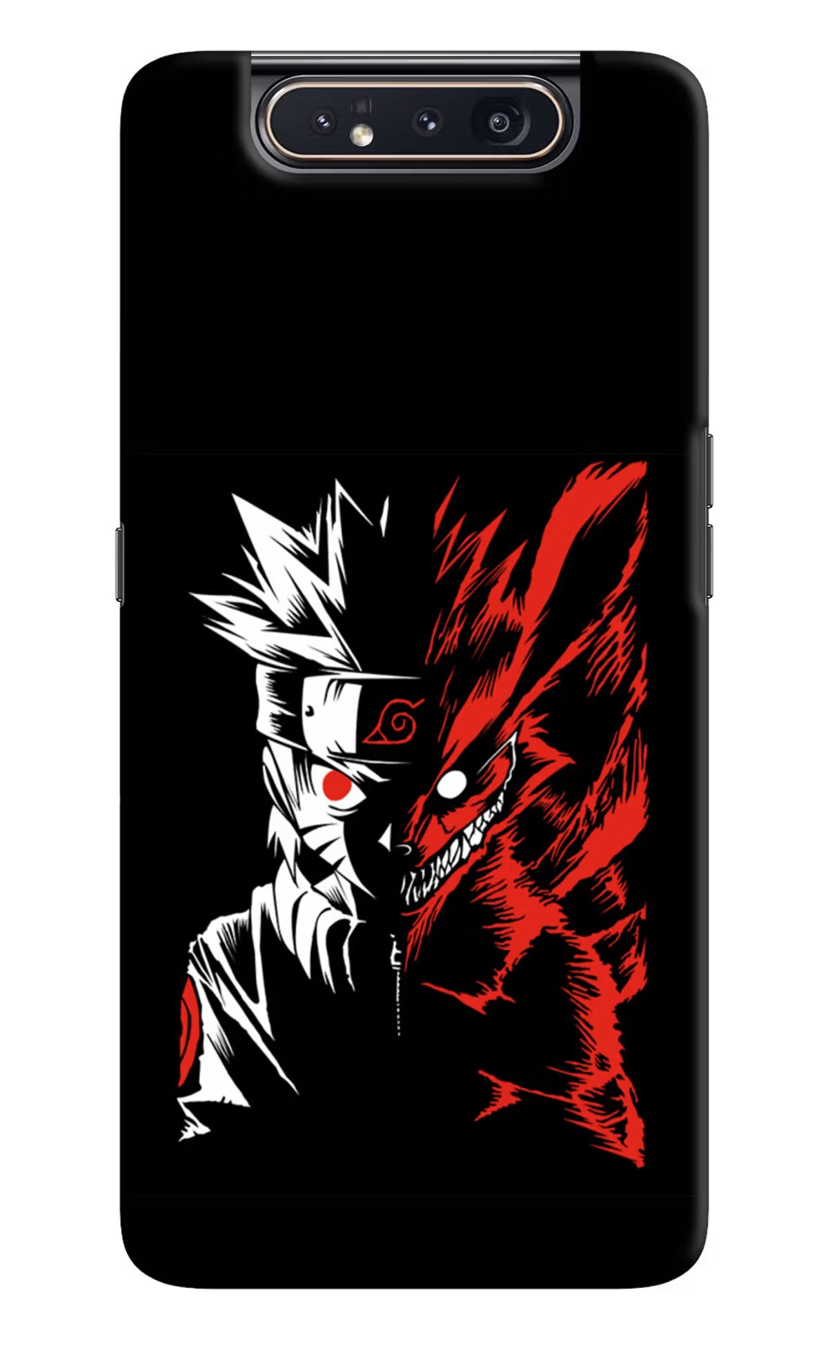 Naruto Two Face Samsung A80 Hard Case Back Cover by Casekaro