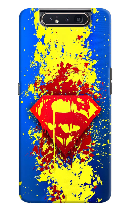 Superman logo Samsung A80 Hard Case Back Cover by Casekaro