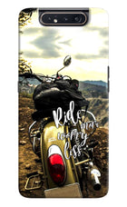Ride More Worry Less Samsung A80 Hard Case Back Cover by Casekaro