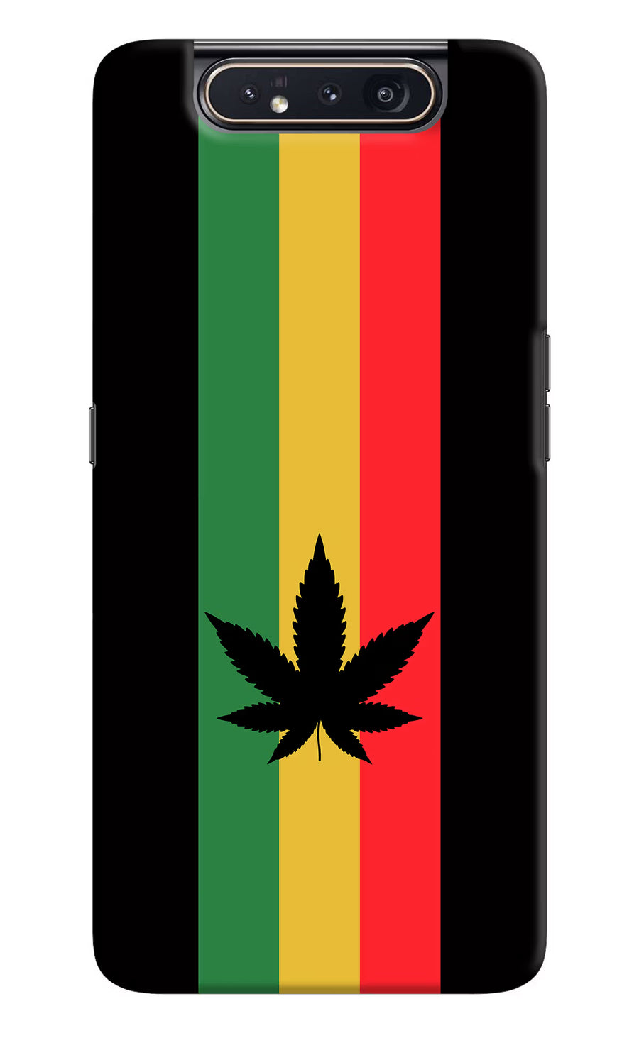 Weed Flag Samsung A80 Back Cover, Hard case