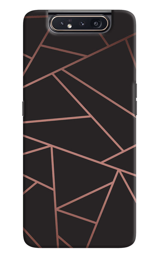 Geometric Pattern Samsung A80 Hard Case Back Cover by Casekaro