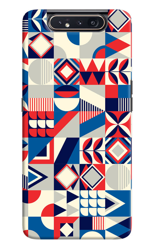 Colorful Pattern Samsung A80 Hard Case Back Cover by Casekaro