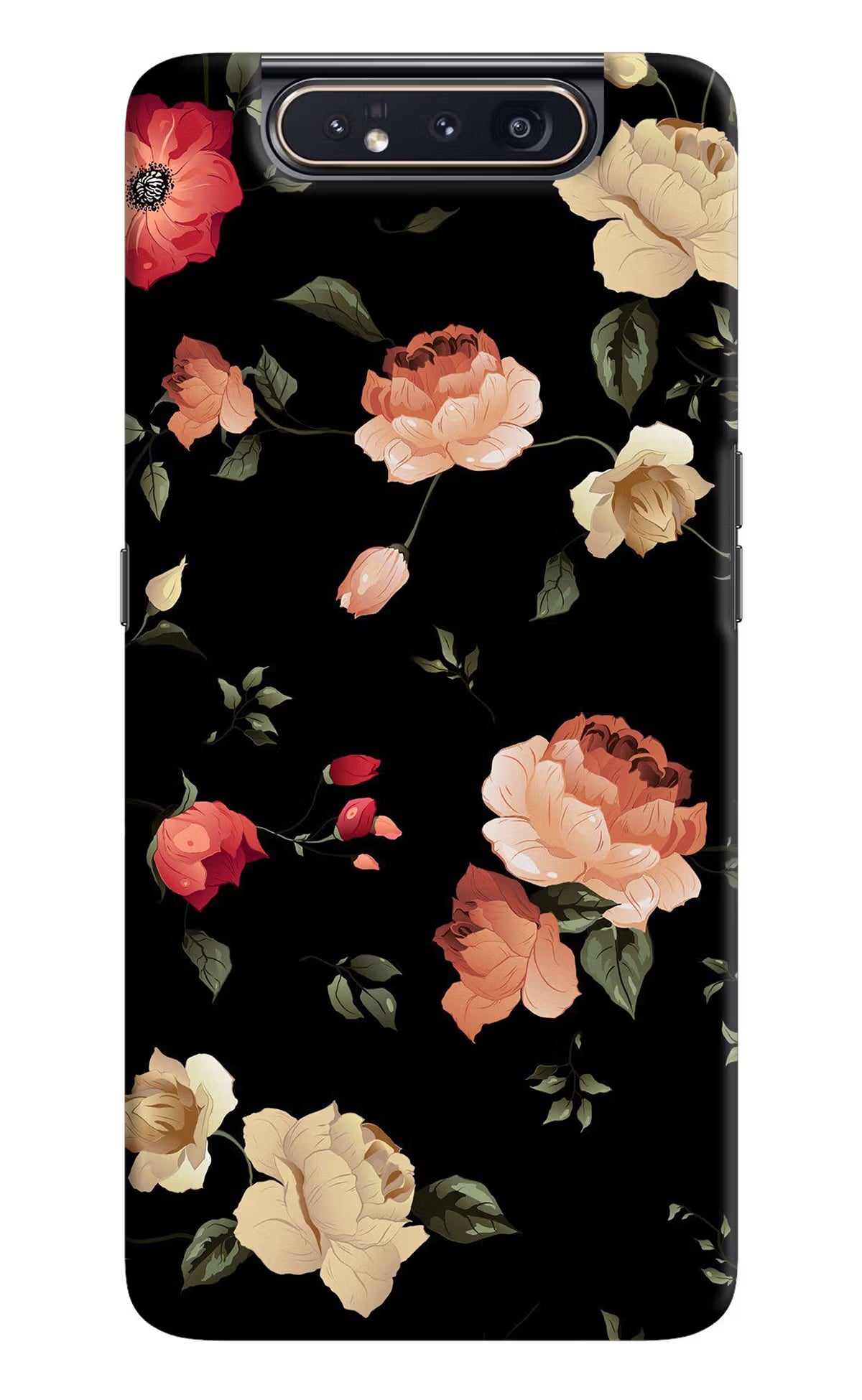 Flowers Samsung A80 Hard Case Back Cover by Casekaro