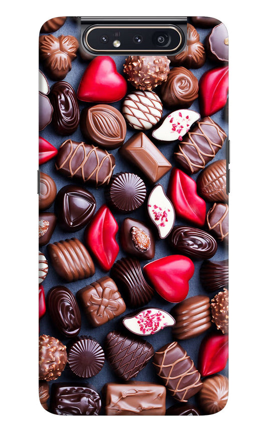 Chocolates Samsung A80 Hard Case Back Cover by Casekaro