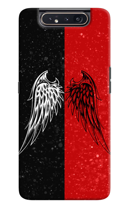 Wings Samsung A80 Hard Case Back Cover by Casekaro