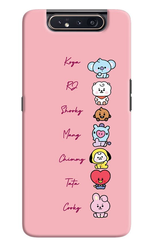 BTS names Samsung A80 Hard Case Back Cover by Casekaro