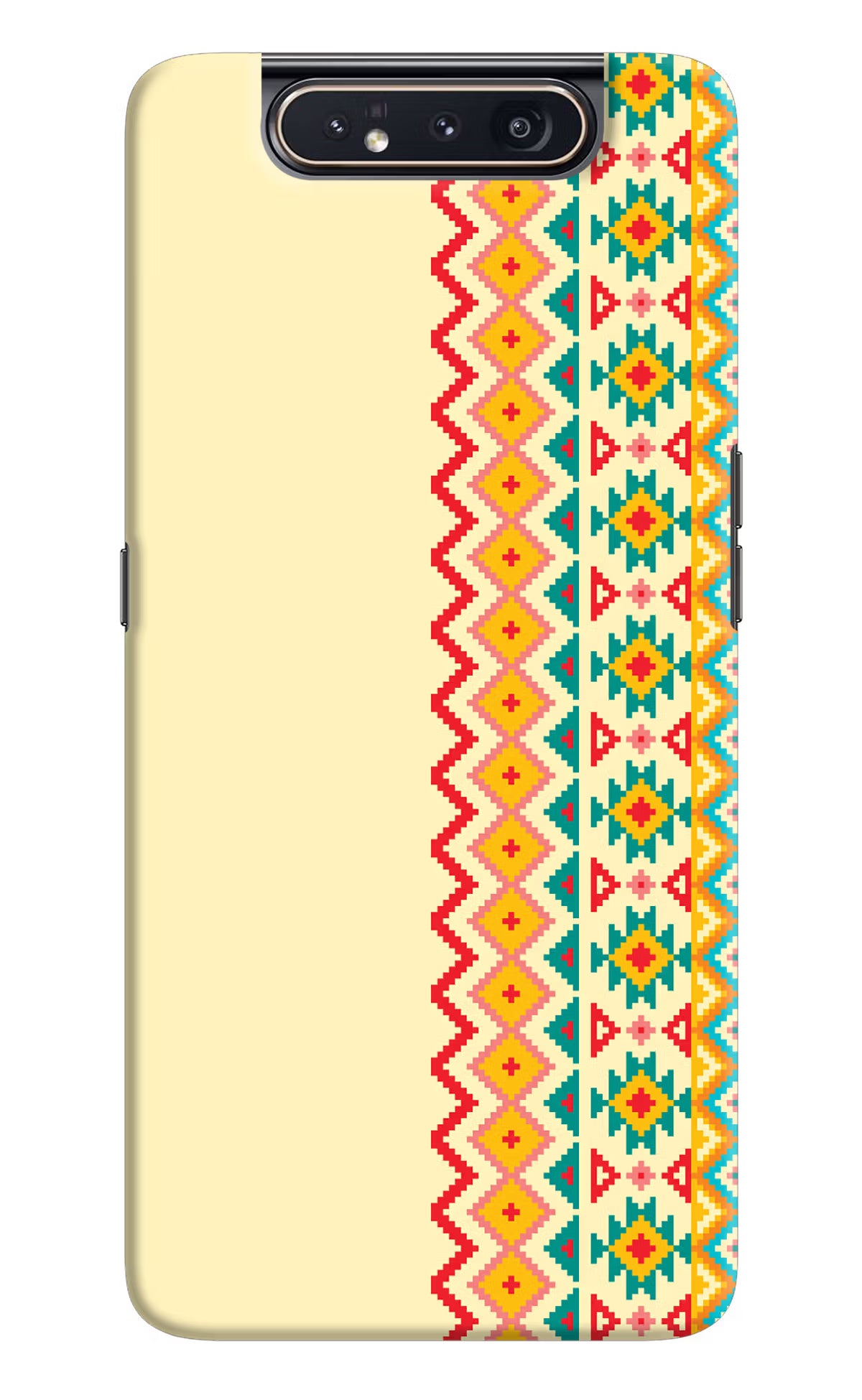 Ethnic Seamless Samsung A80 Hard Case Back Cover by Casekaro