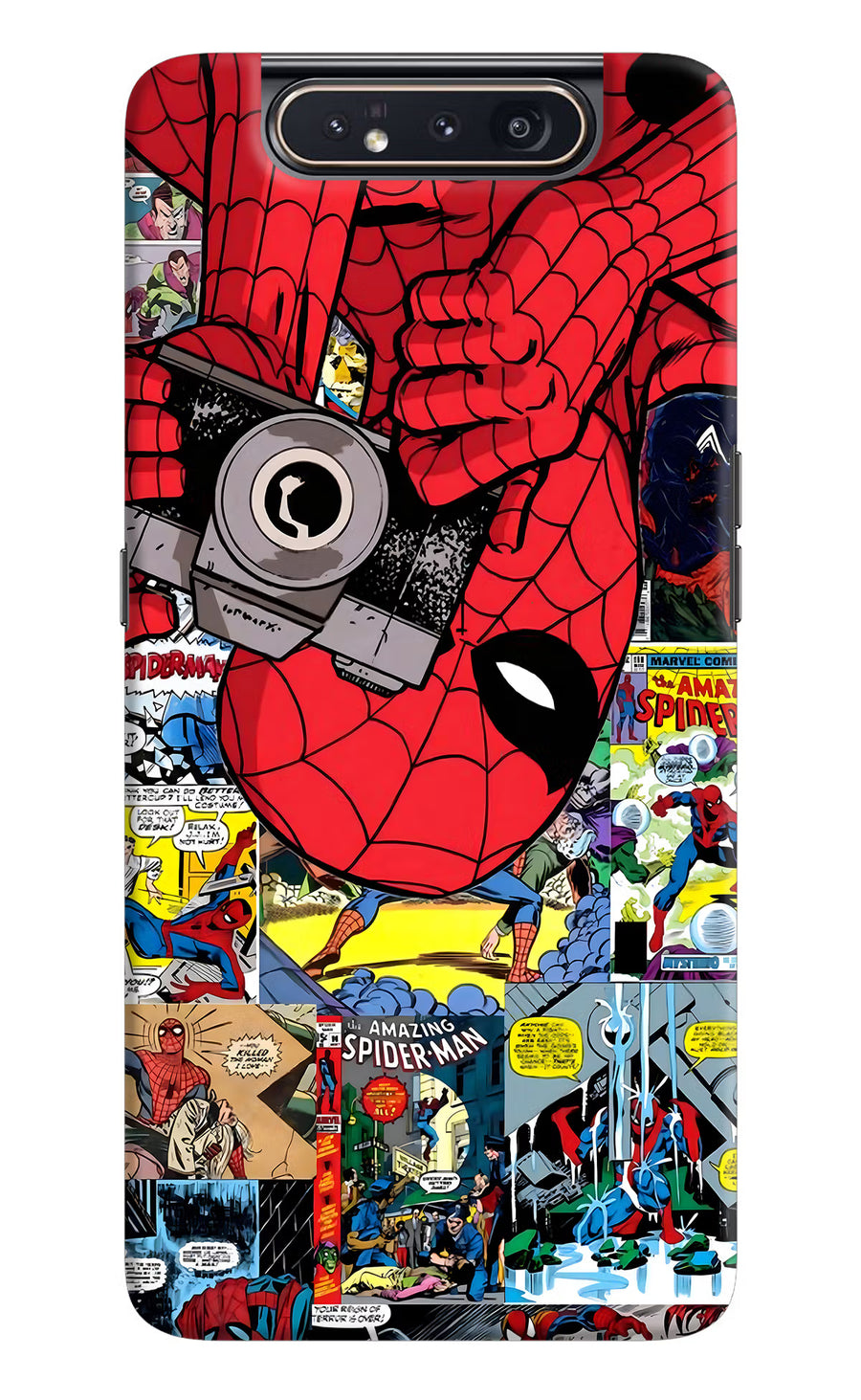 Spider Man Samsung A80 Back Cover, Hard case
