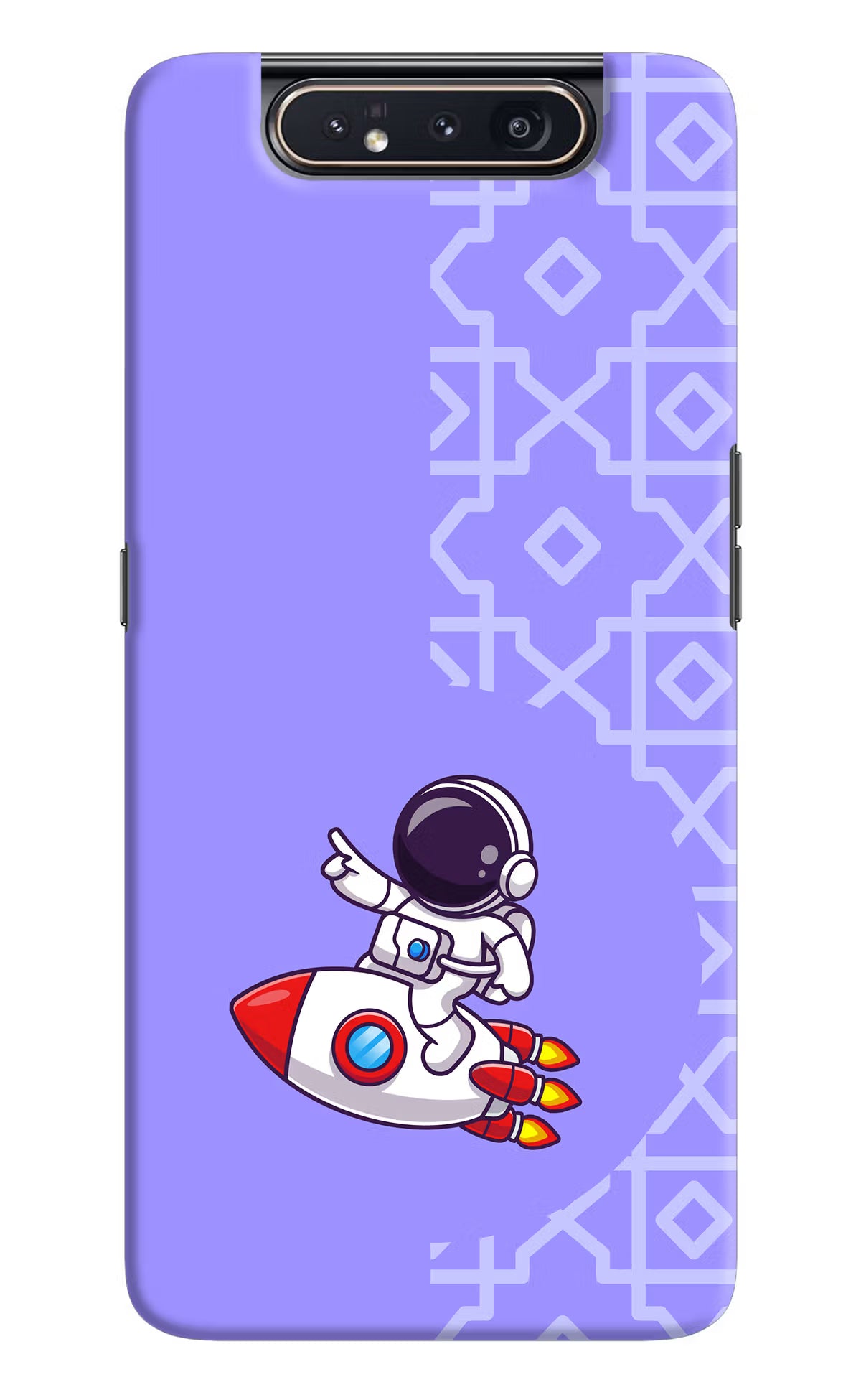 Cute Astronaut Samsung A80 Hard Case Back Cover by Casekaro